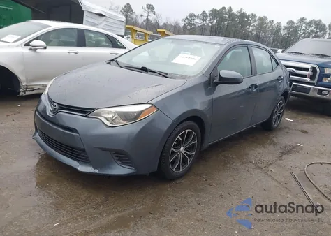 2016 Toyota Corolla Le z USA, uszkodzony, nr VIN 2T1BURHE0GC513668